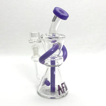 Alien Flower Monkey AFM Single Hole Diffuser Dual Uptake Recycler in Clear and Purple