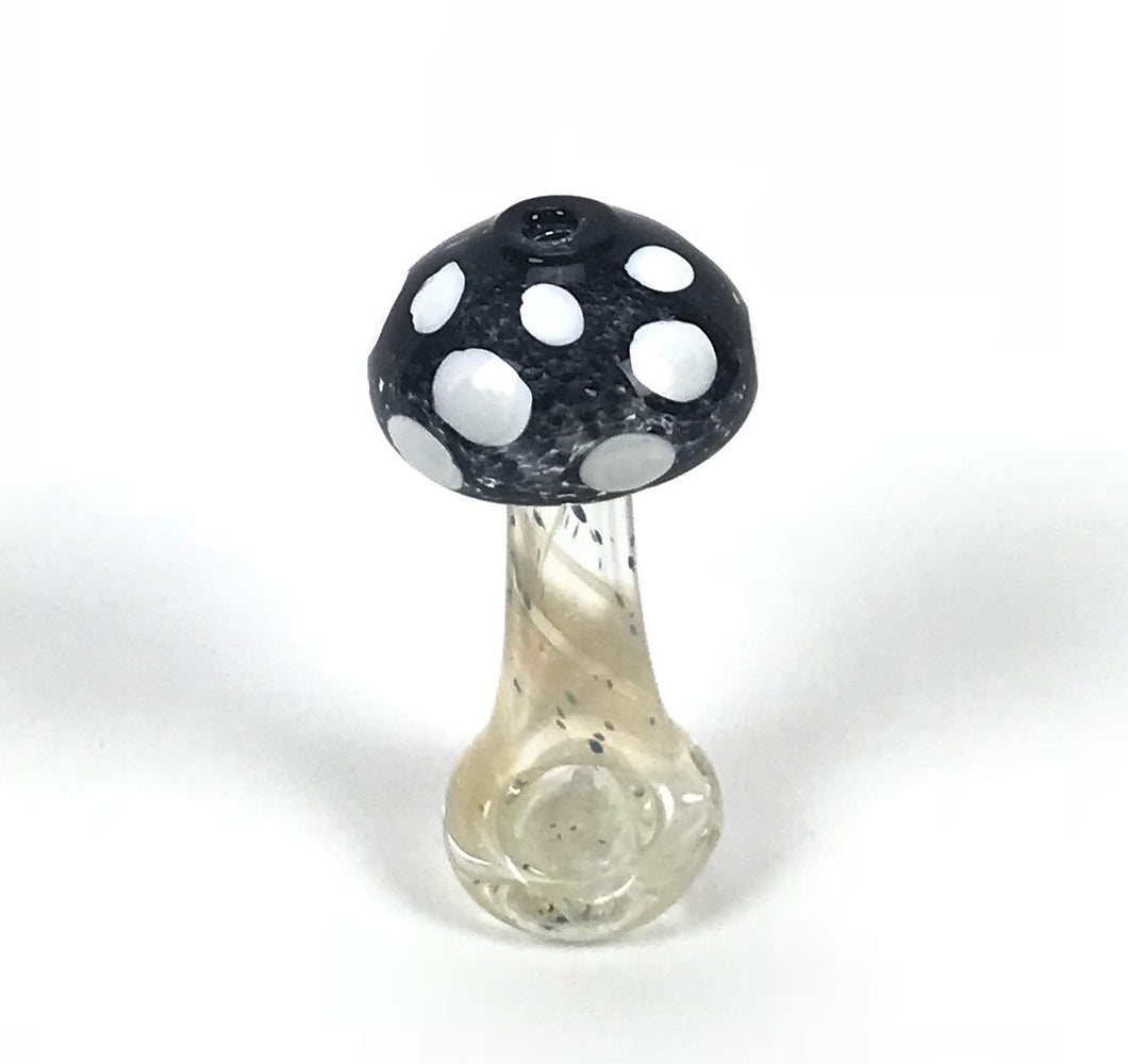 BLOWN Glass Goods Black Mushroom Hand Spoon