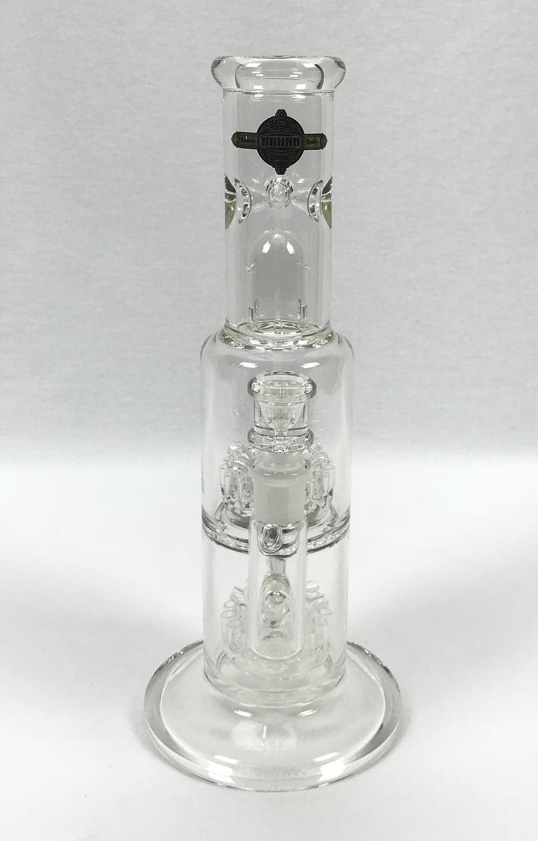 Rehab Glass Double Stack 24 Arm Reverse Fountain Perc Canister