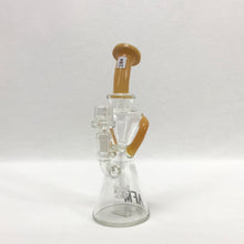 Alien Flower Monkey AFM Dual Uptake Recycler with 6 Hole Diffusion in Clear/Orange